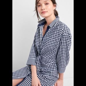 GAP gingham shirtdress